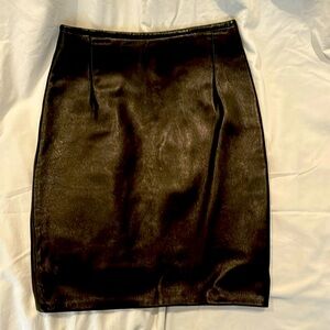 Hugo Buscati Milano Leather Lined Skirt